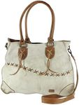 BedStu Bruna Satchel WhiteTanDistre