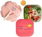 Microwave Safe Glass Container with Dual Lids, Food Storage Containers with Lids, Meal Prep Containers Reusable, Salad Container,Lunch bento box with Silicone Lid and Utensil Storage for Adults