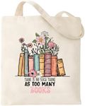 Haukea Cute Book Flowers Tote Bag f