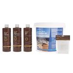 Marine Teak Restoration Kit - Cleans Dirt, Grease & Grime, Restores The Colour to Worn & Weathered Teak, & Protects Wood from Discolouration, Drying Out & Cracking