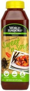 World Harbors Maui Sweet and Sour Sauce - Hawaii Style Perfect for Dipping, Dumplings, Chicken Nuggets, Various Meats Including Beef, Pork, Seafood & Vegetable Made in USA 16-Fl Oz Bottles (Pack of 1)