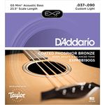 D'Addario EXPPBB190GS 37-90 Taylor GS Mini Scale Phosphor Bronze Coated Acoustic Bass Strings