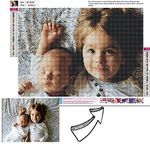 5D Diamond Painting Kits,Custom Diamond Painting, Personalized Photo Customized. Diamond Paintings That Can Be Customized Immediately.,Round drill,11.7x15.8inch