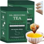 Oil-Reducing Tea for Liver, Oil Cleansing Tea, 10 Herbal with Excellent Formula, Liver Cleansing Tea Chinese Herbal Tea Bag for Men Women (2Box(30pcs))