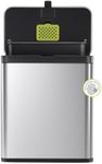 EKO Kitchen Compost Bin Countertop, 7L / 1.85 Gal Stainless Steel Compost Bin with Removable Inner Bucket and Deodorizer Compartment, 2 in 1 Countertop Compost Bin with Lid, Food Waste Compost Caddy