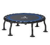 Dolphy 40" Foldable Trampoline Rebounder Exercise Jumping Cardio Trainer, Covered Bungee Rope System for Adults/Kids/Indoor/Outdoor/Garden/Yoga Workout Fitness - Max Limit 80 kg.