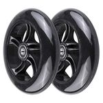 145mm PU Scooter Replacement Wheels Set for Stroller/Yvolution Swing Scooter/Razor Cruiser Scooter, Set of 2