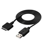 2 in 1 USB Data Charge Cable for PSP GO USB Charger Cable Data Transfer Charging Cord Line PSPGO Black