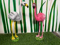 The Decorshed (Pack of 2 18'' inches Flamingo for Garden Decoration, Garden Statues for Indoor and Outdoor, Animal for Garden