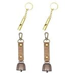 CuiCanfla 2 Pcs Bear Bell, Bear Bells for Hiking, Loud Bear Bell with Magnetic Silencer, Bear Bells Carabiner, for Survival, Climbing, Hiking, Biking, Fishing, Exploration