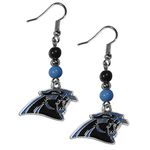 Siskiyou Sports NFL Carolina Panthers Fan Bead Dangle Earrings