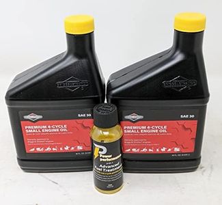 Briggs and Stratton (Pack of 2) 100005 SAE 30 Engine Oil 18oz Bottle and Fuel Treatment