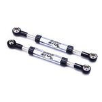 2Pcs RC Servo Linkage Steering Link Rod Metal Adjustable for WPL C14 Traxxas TRX4 Axial SCX10 RC4WD D90 Gen8 1/10 RC Crawler Car