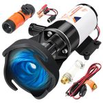 RV Macerator Pump, Complete Macerator Pump RV Kit,12V-12 Gpm Quick Release RV Waste Pump Macerator Pump for RV, Suction 3.2 Feet Lift 10 Feet, Pertain for RV Campers Marine Drain Pump