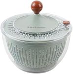 Shatomo Salad Spinner, Large 5L Easy to Use Lettuce Spinner, Fruit and Vegetable Spinner with Anti-Slip Bottom and Brake Button