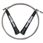 JumpNrope Speed Wire Jump Rope - #1 Best for Cross Training - Patented Technology - Fully Adjustable - Proudly Made in the USA (R1-Std-Uncoated)