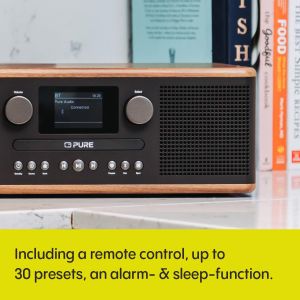 Pure Classic C-D6 Music System – Black Stereo Audio System