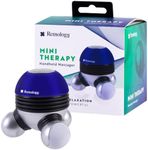 Remology Mini Handheld Massager, Small and Easy to Use, Battery Operated Vibrating Multifunction Massager, Relaxing Spot Massage for Neck, Shoulders, Legs, Soothes Tension with Massage Nodes