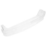 SPARES2GO Clear Plastic Door Lower Bottle Bar Shelf Rack for Whirlpool Fridge Freezer