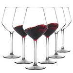 MICHLEY Unbreakable Stemmed Wine Glass 100% Tritan Plastic Dishwasher Available Glassware 15 oz, Set of 6