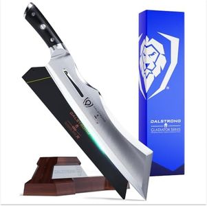 Dalstrong Heavy Duty Butcher Breaking Knife-14 Gift Cleaver Knife-Gladiator Series- The 'Annihilator'-High Carbon Steel-Razor Sharp-G10 Handle-w/Stand & Sheath-NSF Certified