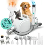 PetCove 7 in-1 Pet Grooming Kit with Low Noise Vacuum, Hair Dryer, and Blow Dryer for Dogs and Cats