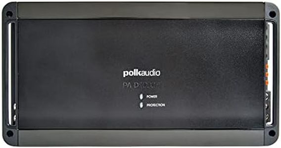 Polk Audio PA D1000.1 Class D MOSFET Monoblock Mobile Audio Amplifier; 500 Watts RMS @ 4 ohms, 800 Watts RMS @ 2 ohms and 1200 Watts RMS @ 1 ohm; Remote Subwoofer Level Control