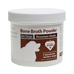 Project Paws Bone Broth for Dogs with Powdered Elk Antler and Bone - Collagen and Mineral Rich Food Topper for Dogs - Whole Food Superfood Powder Multivitamin for Dogs - 4 oz