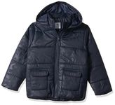 Amazon Brand - Symbol Boy's Jacket (AW23SYMBJH94_Navy_13-14 Years)