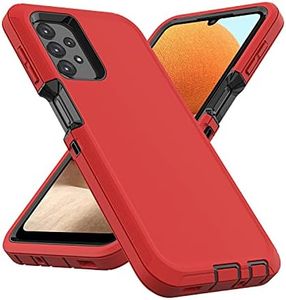 Comboproof for Samsung Galaxy A32 5G Case,Shockproof Dustproof Case for iPhone Samsung Galaxy A32 5G (Red)