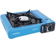 CAMPINGAZ Coleman Stainless-Steel Campingaz Camp Bistro Camping Stove, Flame Portable Gas Cartridge Cooker, 2200 W (Blue)