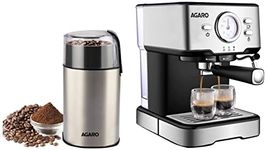 AGARO Imperial Espresso Coffee Maker & Electric Coffee Grinder Combo