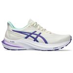 ASICS Women's GT-2000 12 Running Shoe, Cream/Violet, 5 UK