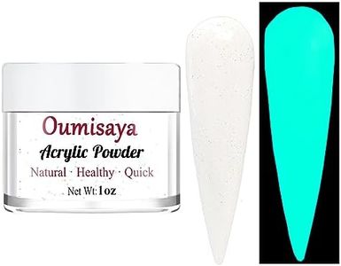 Glow in the dark Milky White Acrylic Nail Powder for Nails Art 1OZ AP062 Shimmery