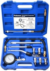 Prokomon Petrol Gasoline Engine Compression Tester Kit; 300 Psi Engine Cylinder Compression Tester with M10 M12 M14 M16 M18