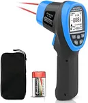 BTMETER BT-985B Laser Temp Gun Pyrometer, -58~2480℉(-50~1360℃) High Temperature Meter, 16:1 Distance Spot Ratio Industrial Infrared Thermometer Tester for Furnace, Smelting (NOT for Human Temp)