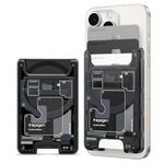 Spigen Ultra Hybrid MagFit Magnetic Wallet Card Holder 3-Cards Compatible with iPhone 16/15/14/13/12 Models, MagSafe Accessories - ZeroOne