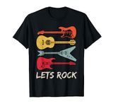 Vintage Guitar Lets Rock - Guitarist T-Shirt T-Shirt