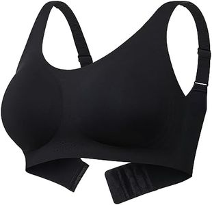 Momcozy Seamless Comfort Bra, Wireless Full-Coverage Everyday Wear, Invisible All-Day Support Black