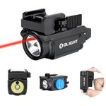 OLIGHT Baldr RL Mini Tactical Flashlight 600 Lumens with Red Beam,130M Max Throw Light Powered by Rechargeable Battery for Searching