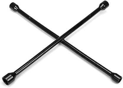 Torin TRX31101-20F Professional 20" Universal Heavy Duty 4-Way Cross Lug Wrench, Black