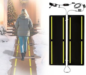 Albott 2pcs 20x60 Graphene Heated Outdoor Mat for Winter Snow Removal, Non-Slip Electric Design for Walkways, Stairs, Sidewalks, Garage