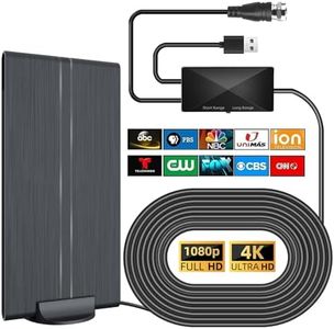 TV Antenna - TV Antenna Indoor for Local Channels, Antenna for Smart TV Up to 990+ Miles Range, 2024 Upgraded Digital Antenna Support 4K 1080P with Amplified Signal Booster