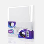A4 Glossy Inkjet Printable Magnetic Sheet (0.3mm) | DIY Photo Magnet Paper for Fridge, Crafts & Labels Pack of 5