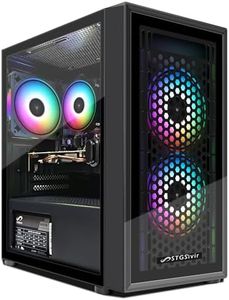 STGsivir,PC Gamer Fixe, Ordinateur Gaming,Radeon R9 370 4Go GDDR5, Core i5 3.7GHz-16Go RAM, 512Go SSD, 600M WiFi, BT 5,0, RGB Fanx3, W10H64