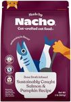 Made by Nacho Bone Broth Infused Dry Cat Kibble - Sustainably Caught Salmon and Pumpkin - Premium Grain-Friendly Cat Food 2lb Bag, Limited Ingredients