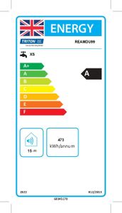Triton Amala Electric Shower 9.5KW – Black Copper
