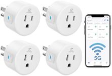 Smart Plug 5GHz, EIGHTREE Smart Plug Works with Alexa & Google Home, 5GHz & 2.4GHz WiFi Compatible, with Remote Control & Timer Function (4)