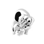 FGT Elephant Family Lucky Charms Compatible with Pandora Moments Bracelets Mom Child Women Daughter Niece Animal