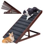 Candockway Adjustable Pet Ramp, Brown